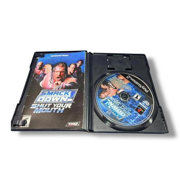 Vintage 2002 PS2 WWE SmackDown Shut Your Mouth Sony PlayStation 2 Game Complete - Picture 6 of 6